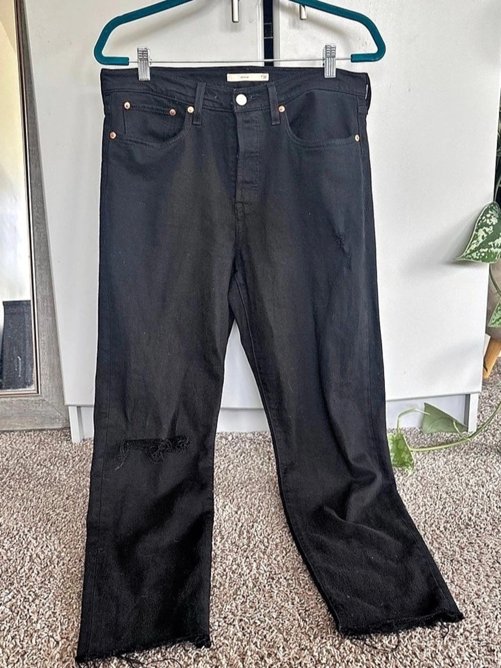 Levi's Wedgie Black Flare Jeans Waist 30